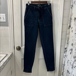 Judy Blue Dark Wash Denim Joggers Size 7/25